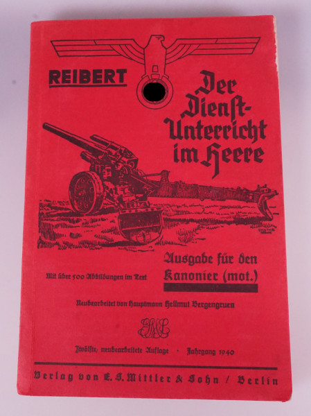 Buch: "Dienstunterricht im Heere - Kanonier (mot.)"