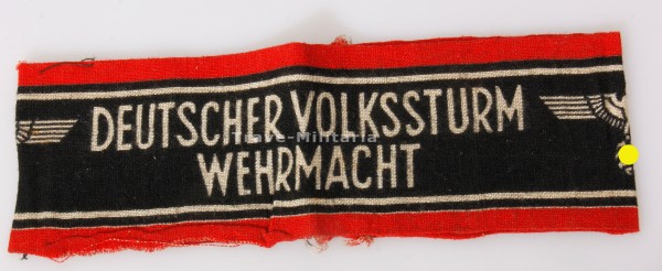 Deutscher Volkssturm Wehrmacht Armbinde
