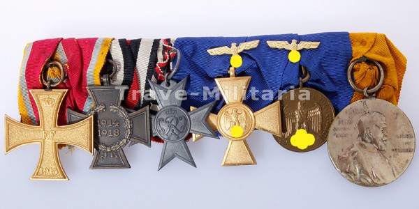 Große Ordensspange mit sechs Auszeichnungen