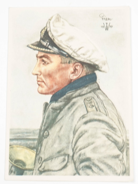 Willrich-Postkarte Kapitänleutnant Günther Prien