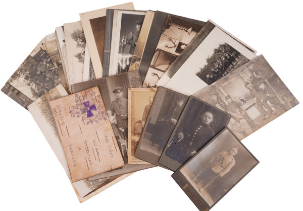 Lot Postkarten und Fotos 1. Weltkrieg 37 Stück