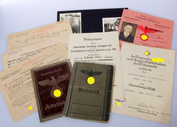 Konvolut des Wegerich, Nachrichten Abteilung 158
