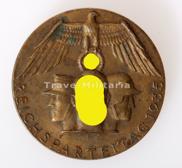NSDAP Massives Abzeichen Reichsparteitag 1935