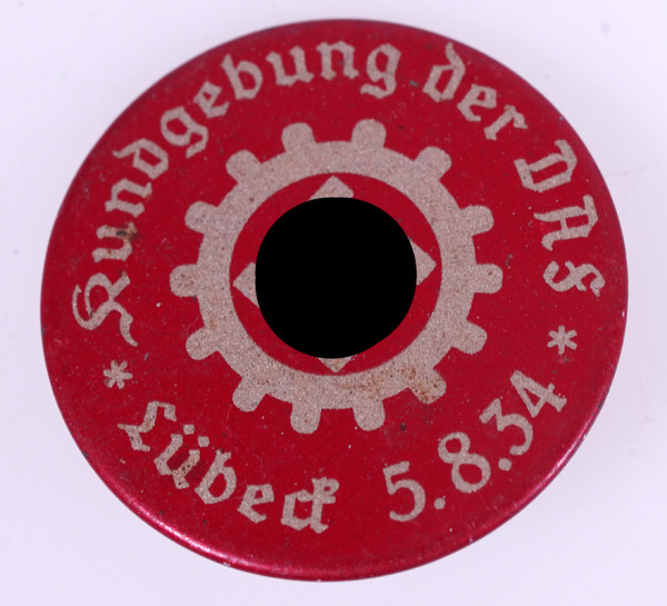 Kundgebung der DAF Lübeck 1934 Veranstaltungsabzeichen