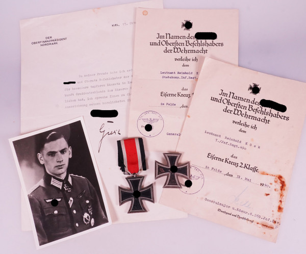 Teilnachlass Reinhold Köck Inf.Rgt.490 - Ritterkreuzträger