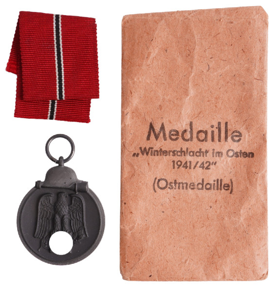 Medaille Winterschlacht im Osten 1941/42 mit Tüte