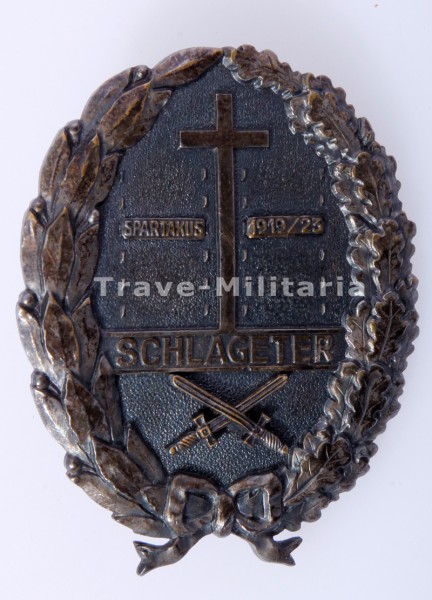 Schlageterschild mit Einsatzschild Spartakus 1919/23