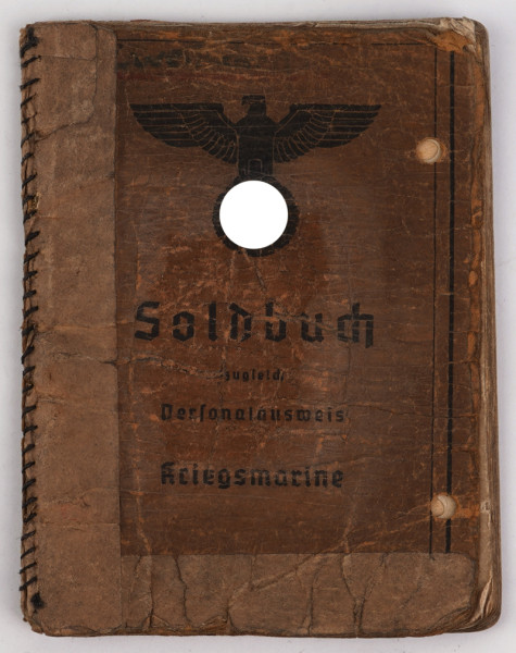 Soldbuch Wilhelm von Dollen Hafenschutz-Flottille Kristiansand