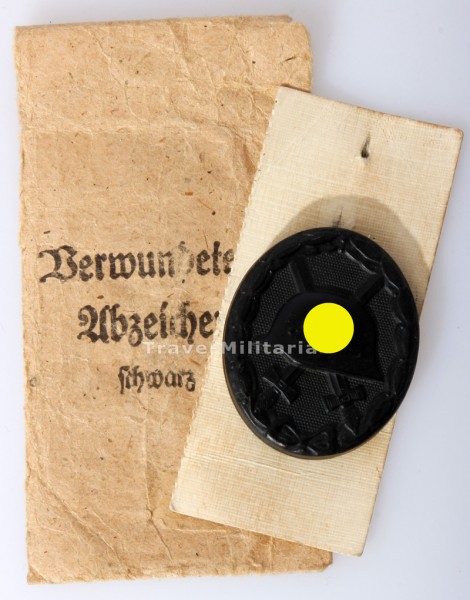 Verwundetenabzeichen in Schwarz mit Verleihungstüte 1939