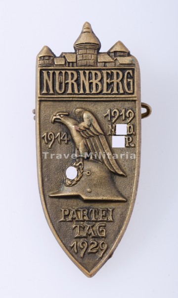 Nürnberger Parteitagsabzeichen 1929 Bronze