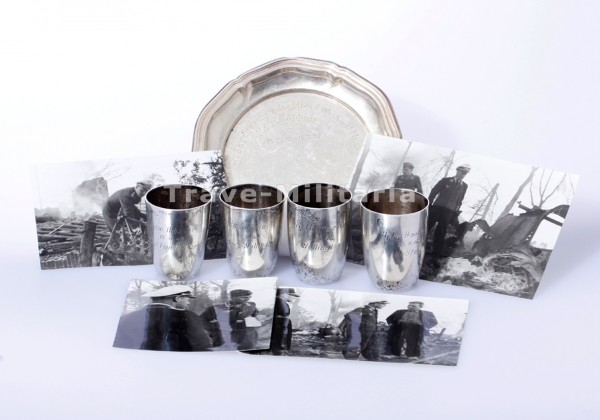 extrem selten NJG1 - 4 Abschussbecher - Nachlass Hpt. Häsler