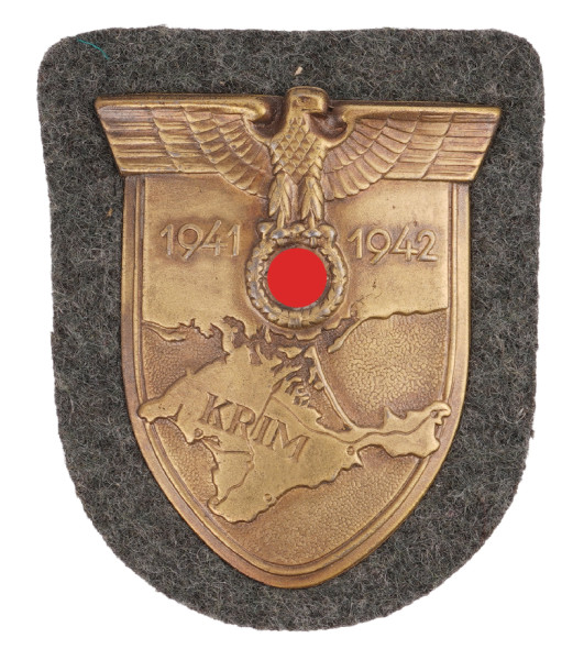 Krimschild auf Heeresstoff