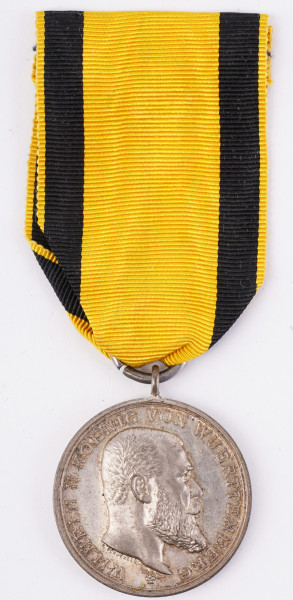 Württemberg silberne Militärverdienst Medaille 1892