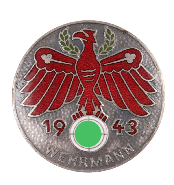 Tiroler Standschützen Gaulistenabzeichen 1943 in Silber, Für Wehrmann