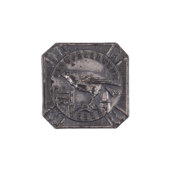 Silberner Falkenknopf der Preußischen Einwohnerwehren