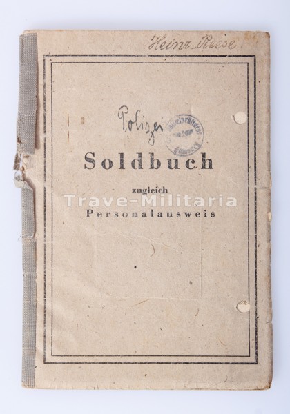 Polizei Soldbuch Wasserschutzpolizei Hamburg