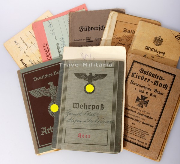 Papiere Hohle alte Armee Jäger-Regiment z. Pferd No.7 /I.R. 346
