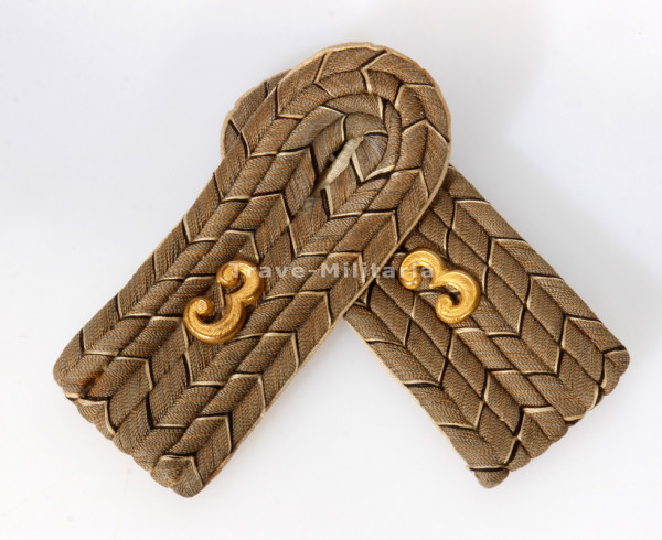 Reichswehr Paar Schulterklappen Leutnant 3. (Preußisches) Infanterie-Regiment