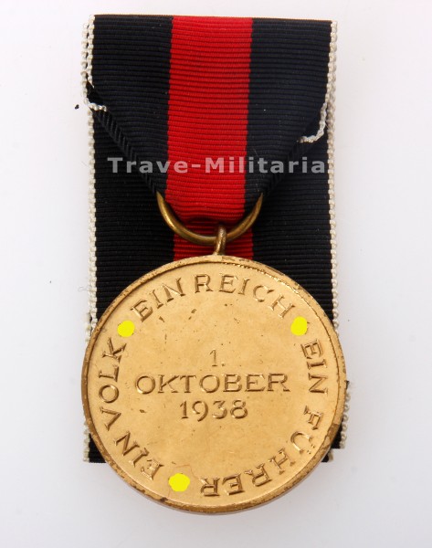 Medaille zur Erinnerung an den 1.Oktober 1938 Archiv Trave