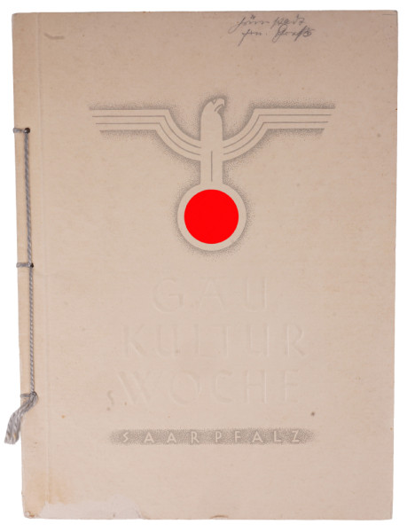 Heft "Gau Kultur Woche Saarpfalz 1936"