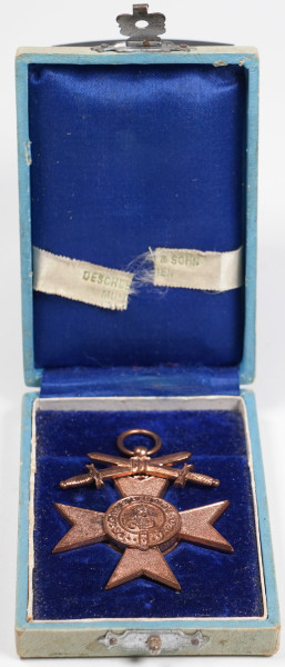 Bayern Militärverdienstkreuz 3.Klasse mit Schwertern im Etui