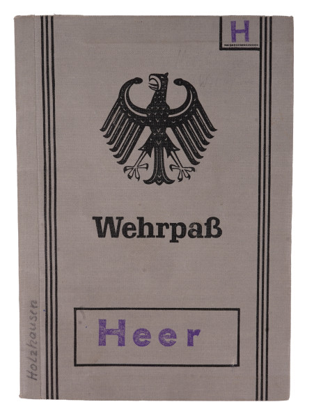 Bundeswehr Wehrpass Holzhausen Hauptfeldwebel