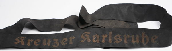 Kriegsmarine Mützenband "Kreuzer Karlsruhe"