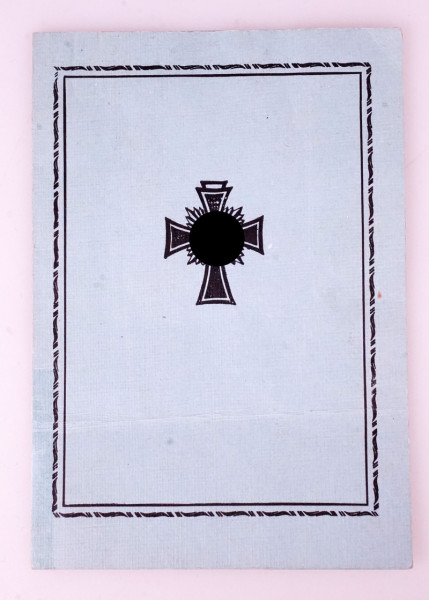 Ausweis "Ehrenkreuz der Deutschen Mutter" Stufe III Dittmann