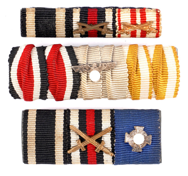 3 Bandspangen 1. und 2. Weltkrieg
