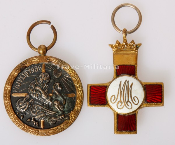 Spanien Cruz del Merito Distintivo Roja und Medalla de la Compana