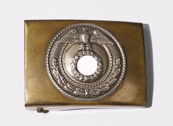 NSDAP/SA Koppelschloß Hakenkreuz auf der Spitze stehend