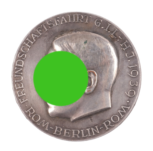 HJ Abzeichen für Teilnehmer Freundschaftsfahrt Rom-Berlin-Rom