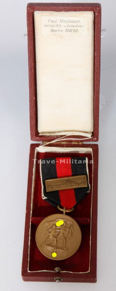 Medaille zur Erinnerung an den 1. Oktober 1938 im Etui
