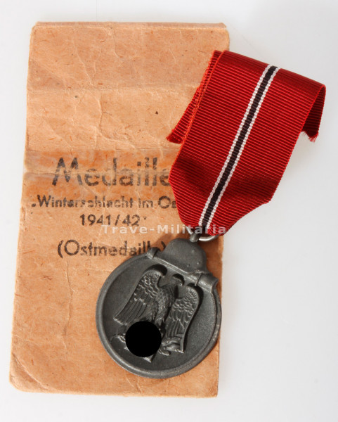 Medaille Winterschlacht im Osten 1941/42 mit Tüte