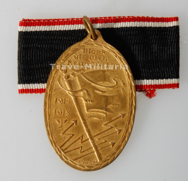 Kyffhäuser- Denkmünze für 1914/18 mit Tüte
