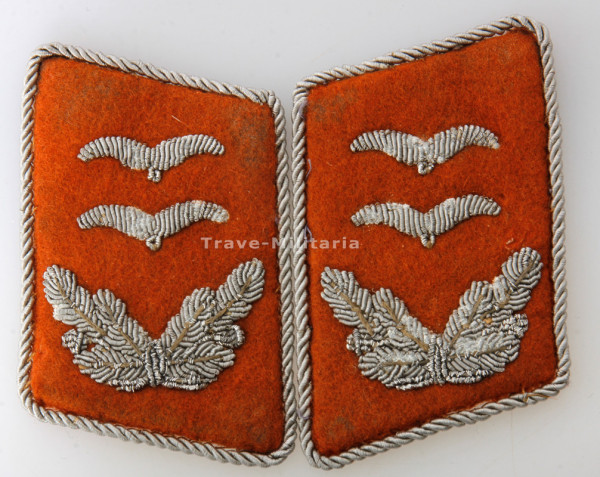 Luftwaffe Paar Kragenspiegel Oberleutnant der Luftnachrichten