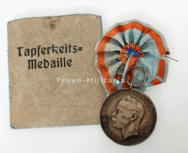 Hessen Allgemeines Ehrenzeichen für Tapferkeit 1894 mit Tüte
