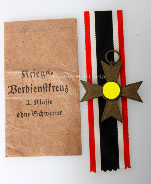 Kriegsverdienstkreuz 2. Klasse ohne Schwerter mit Tüte 1939