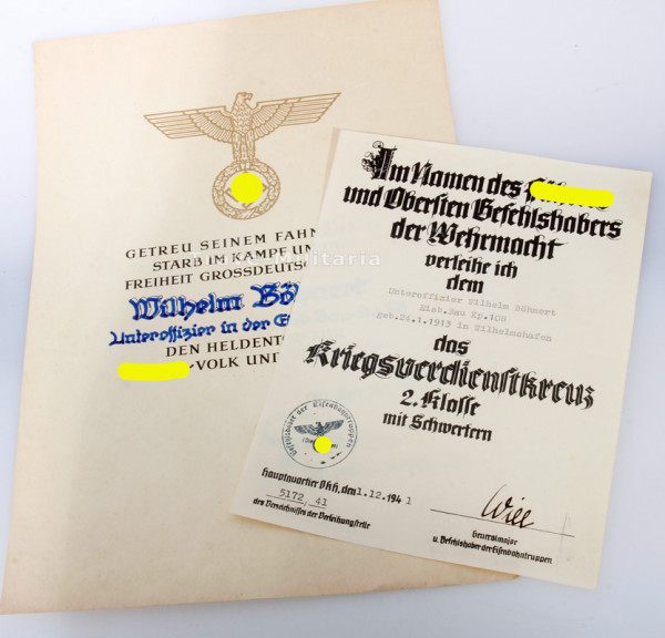 Urkundenpaar Böhmert Eisb.Bau.Kp.108