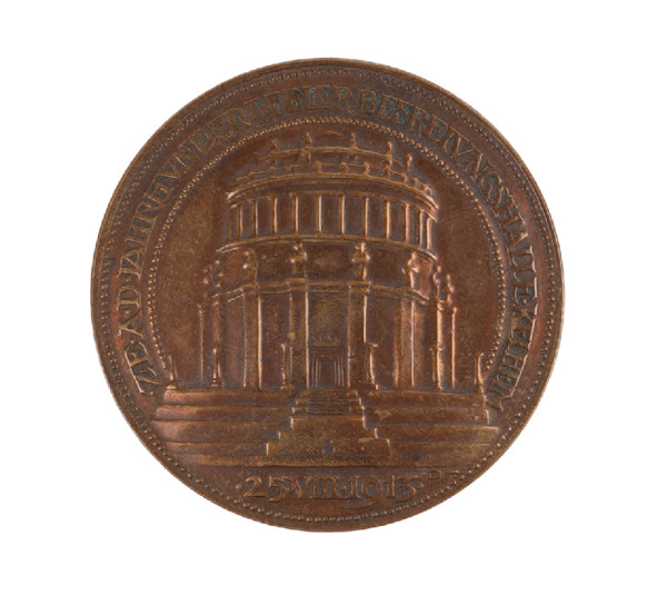 Medaille Jahrhundertfeier Befreiungshall Kelheim 1913