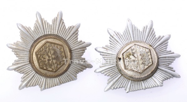 2 Abzeichen für Polizei Tschako - Schleswig-Holstein