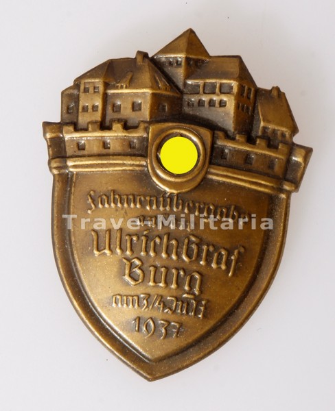 NSDAP Abzeichen Fahnenübergabe auf der Ulrich Graf Burg 1937