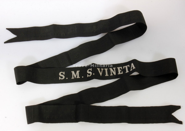 Kaiserliche Marine Mützenband ,,S.M.S. Vineta"