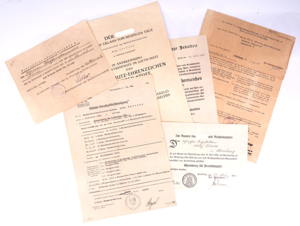 Urkundengruppe Dörries 1. u. 2. Weltkrieg