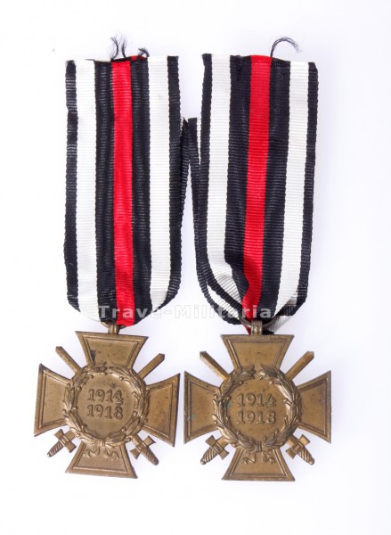 2x Ehrenkreuz für Frontkämpfer