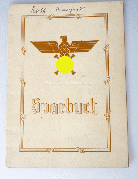 Hermann-Göring-Sparbuch für Waisen gefallener Flieger Roth