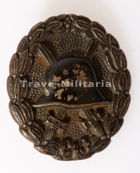 Verwundetenabzeichen in Schwarz 1918 Runde Variante