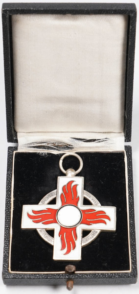 Reichsfeuerwehr-Ehrenzeichen 2.Stufe in Etui 1936