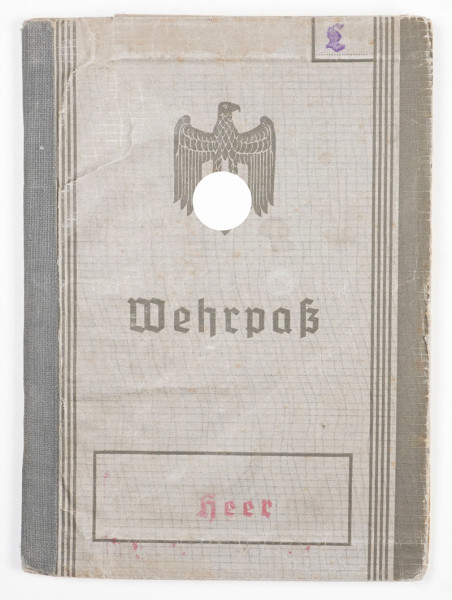 Wehrpaß Lange Backerei-Komp. 31 gefallen März 1942