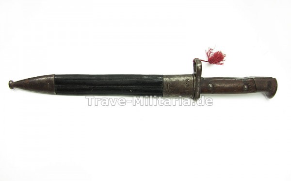 Seitengewehr 71/84 mit Lederscheide 43.R.1.87